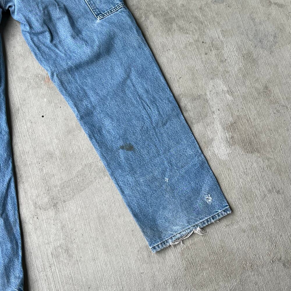 Carhartt denim blue jeans double knee work wear carpenter pants - Picture 13 of 14